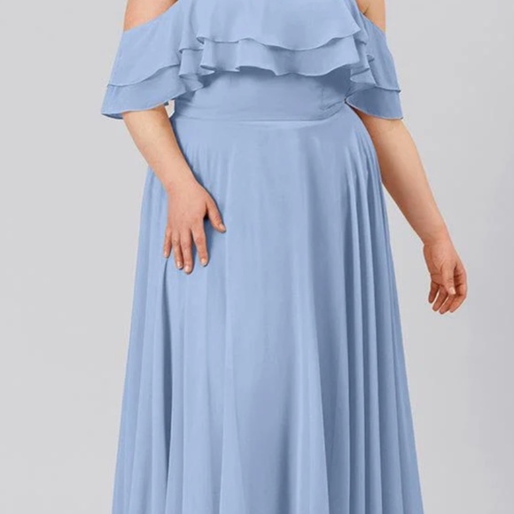 Kennedy Blue Allison Bridesmaids Dress Seaglass Size 18 - Picture 5 of 6